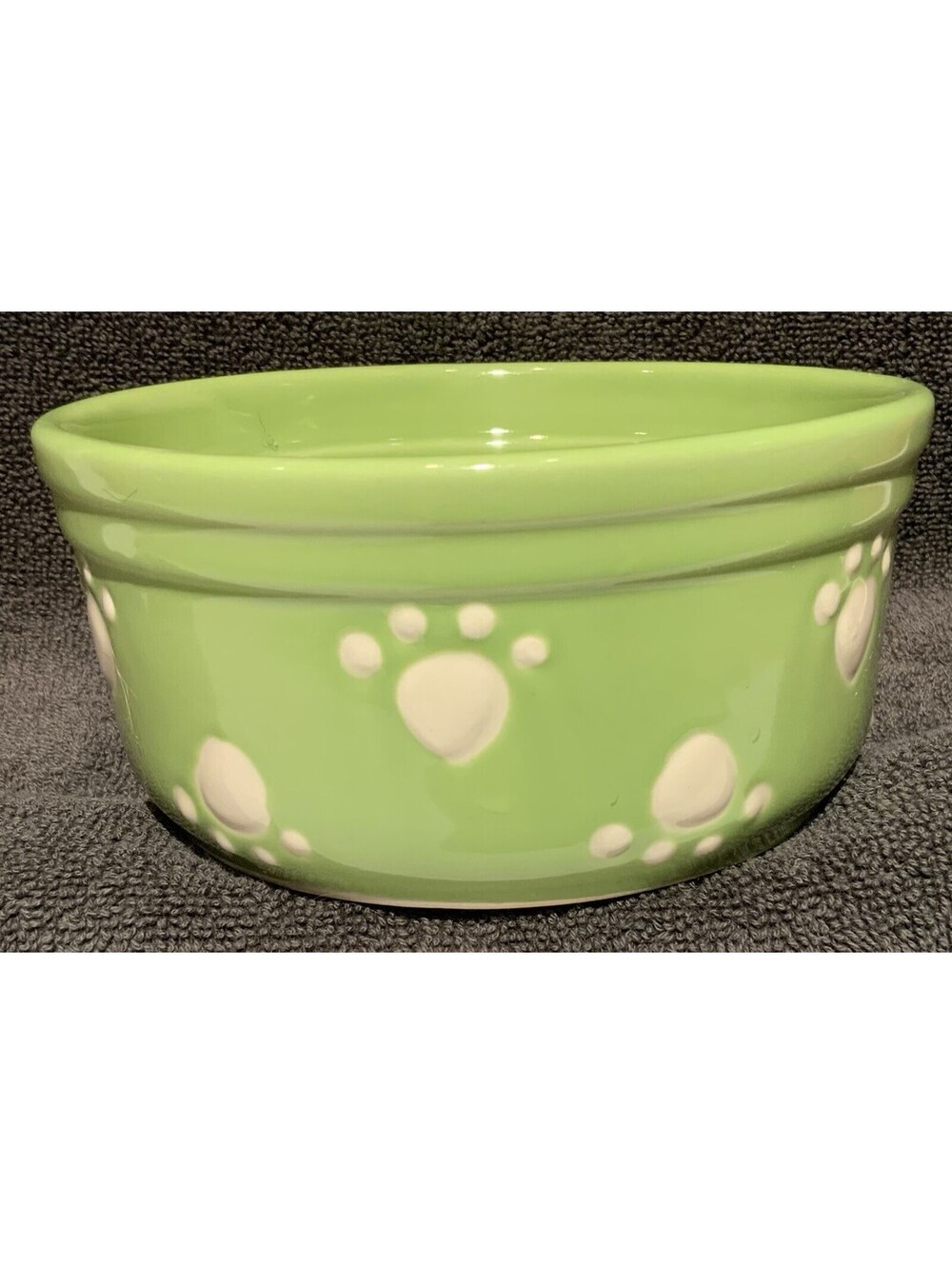 Top Paw 16oz. Green 5.5” Food/Water Pet Bowl